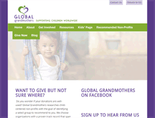Tablet Screenshot of globalgrandmothers.org